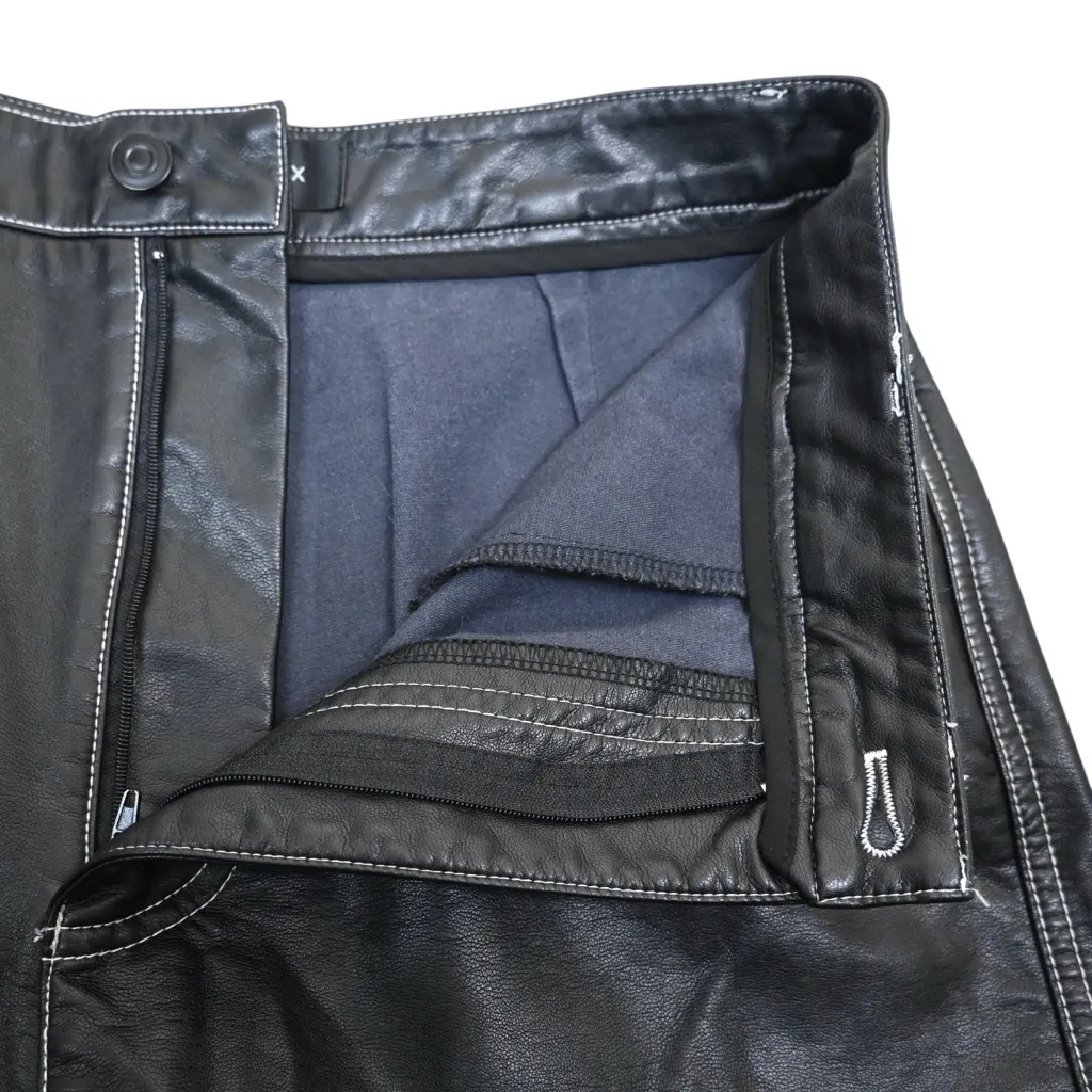 White Fox Women's L You've Got It Faux Leather Straight Leg Pants - Image 8