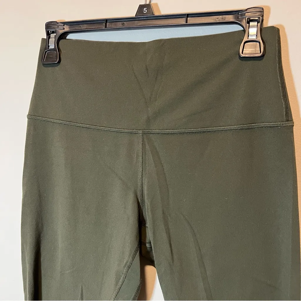 Lululemon Align Crop Olive Green Leggings 25” 8 - Image 4