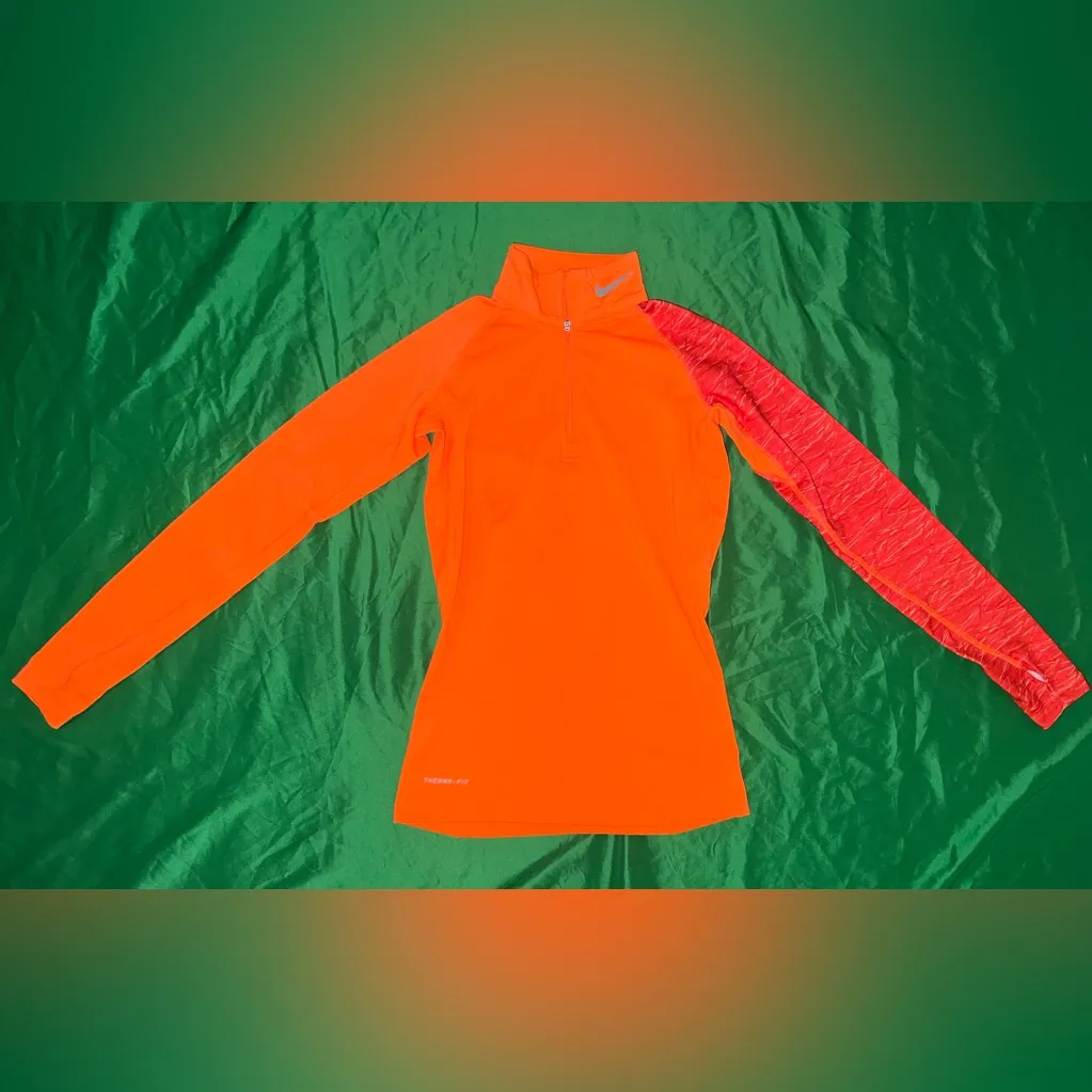 Nike Pro Combat Orange Women's High Neck Sweater size XS - Image 2