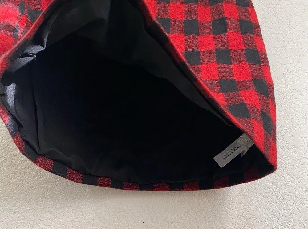 MADEWELL Red Buffalo Check Gamine Plaid Wool Blend Mini Skirt Size 2 - Image 7