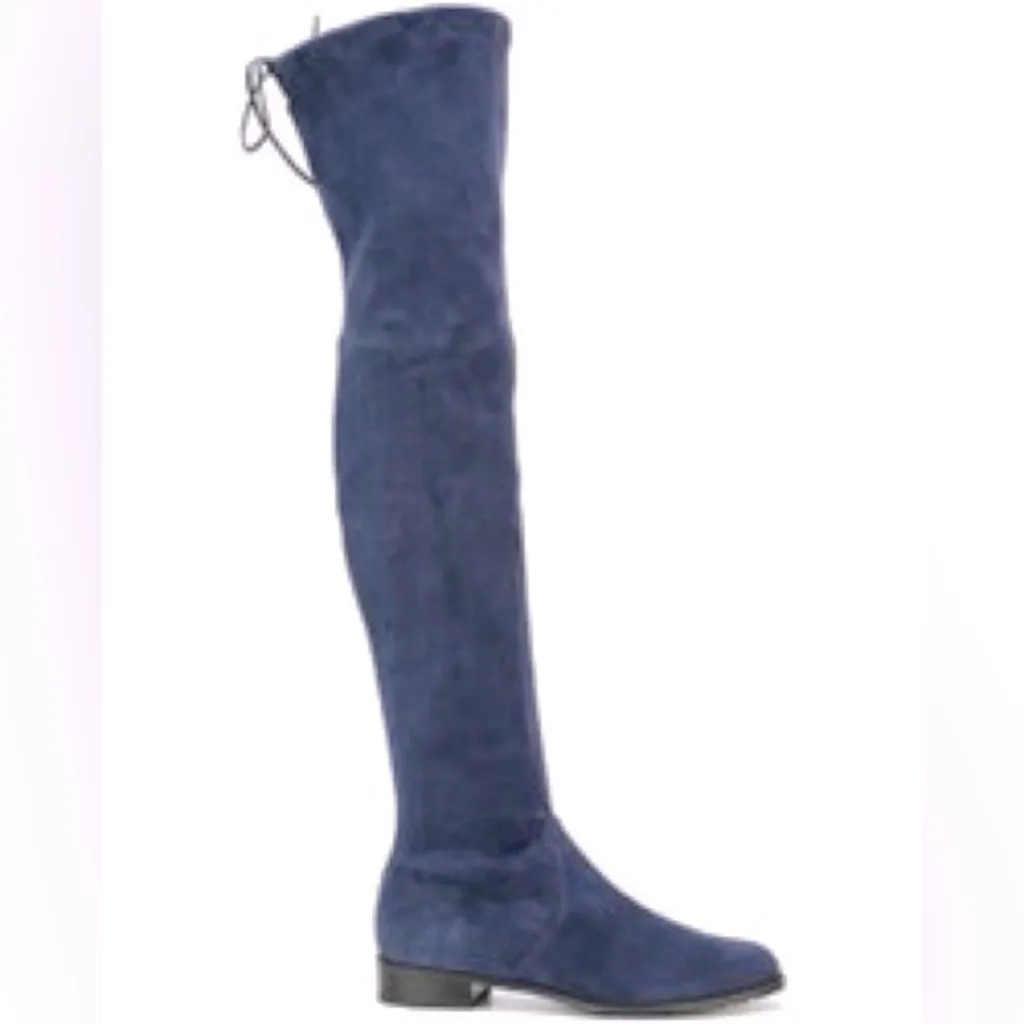 Stuart Weitzman | Jocey Suede Over The Knee Boots- Gray- New 7.5‎ - Image 2