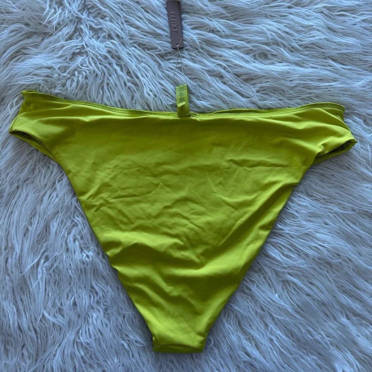 Skims Signature Swim Mid Waist Bottom Citrus Size 4X - Image 5