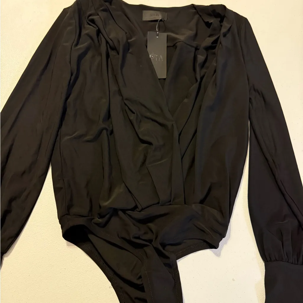 NWT RTA Women’s Black XS Auden Bodysuit MSRP $225 - Image 3