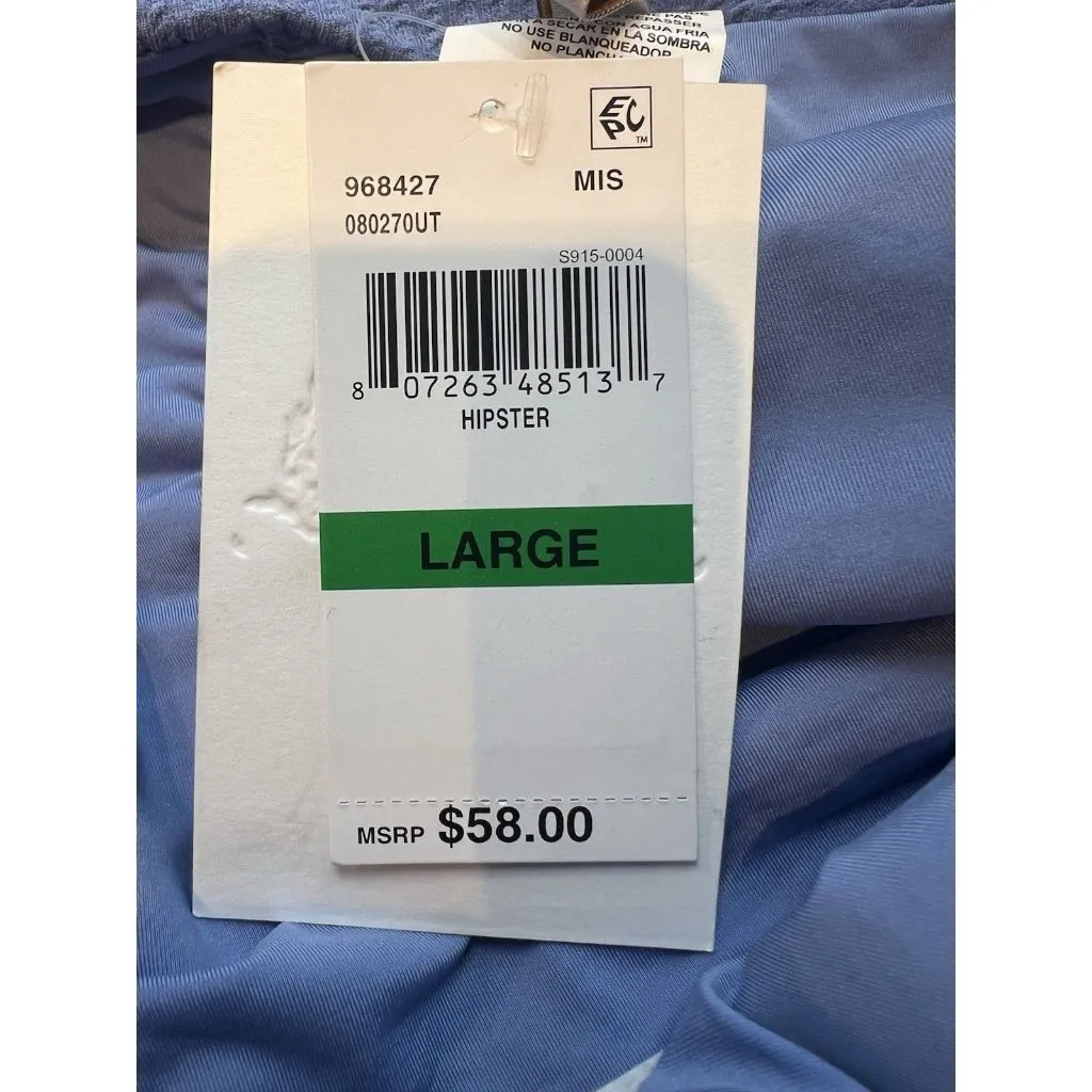 Becca by Rebbeca Virtue Adela Hipster Bikini Bottom Large Ruched Purple NWT - Image 6