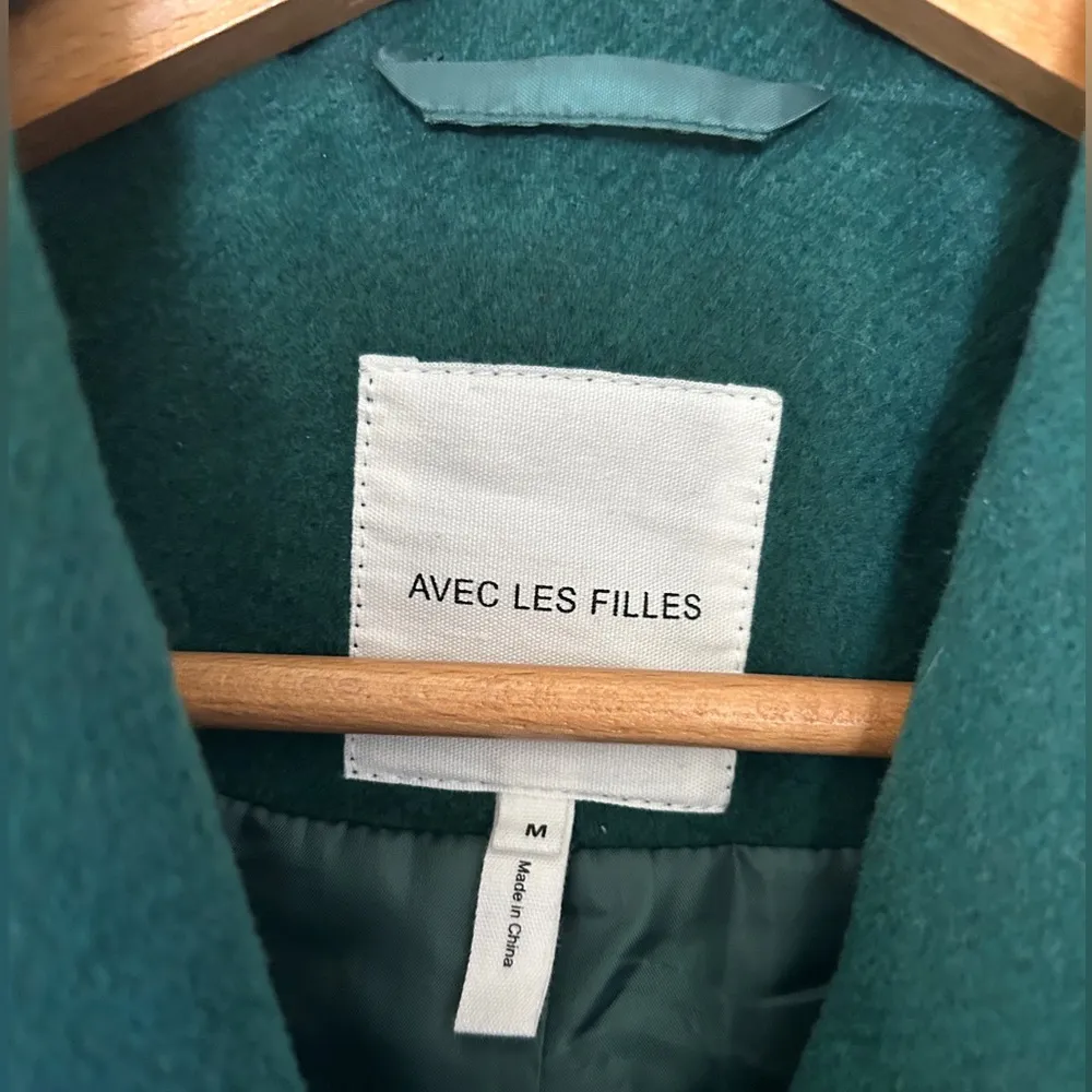 NWT Avec Les Filles Coat Sz Med Emerald Green - Image 3