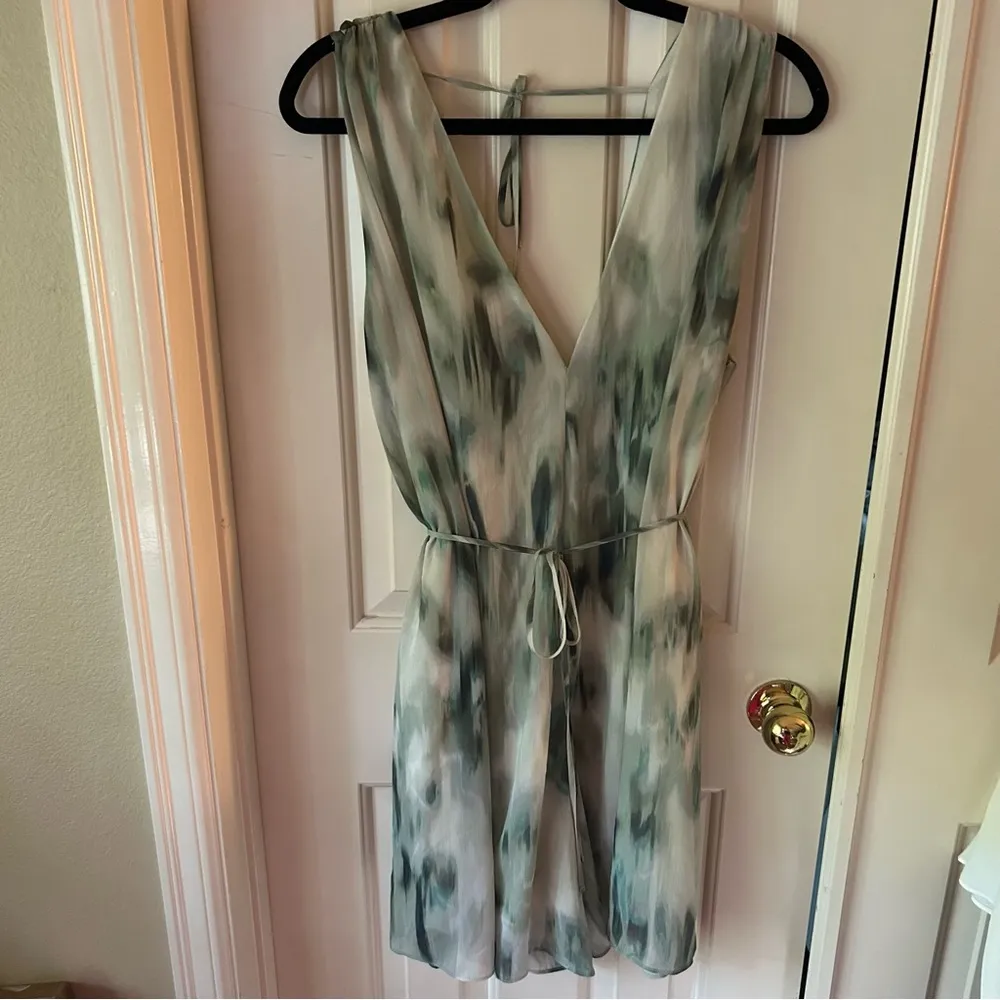 Chiffon Patterned Dress Romper - Image 5