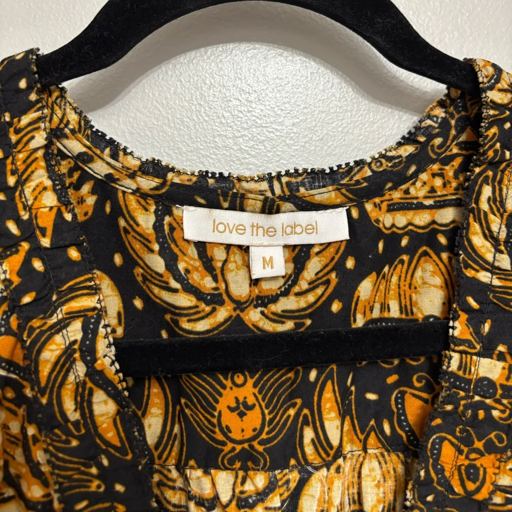 Love The Label Eleanor Mini Dress in Dahlia Black Print - Image 5