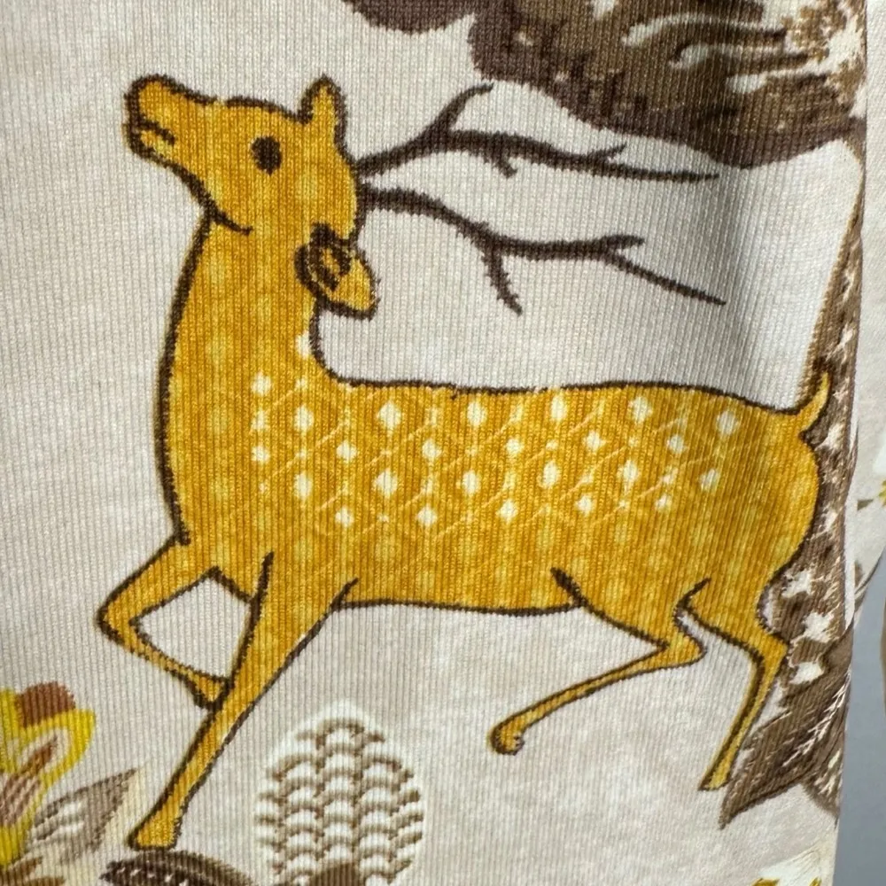 J. McLaughlin Catalina Cloth Signature Tee in Sand Gold Tigris Blossom Large - Image 8