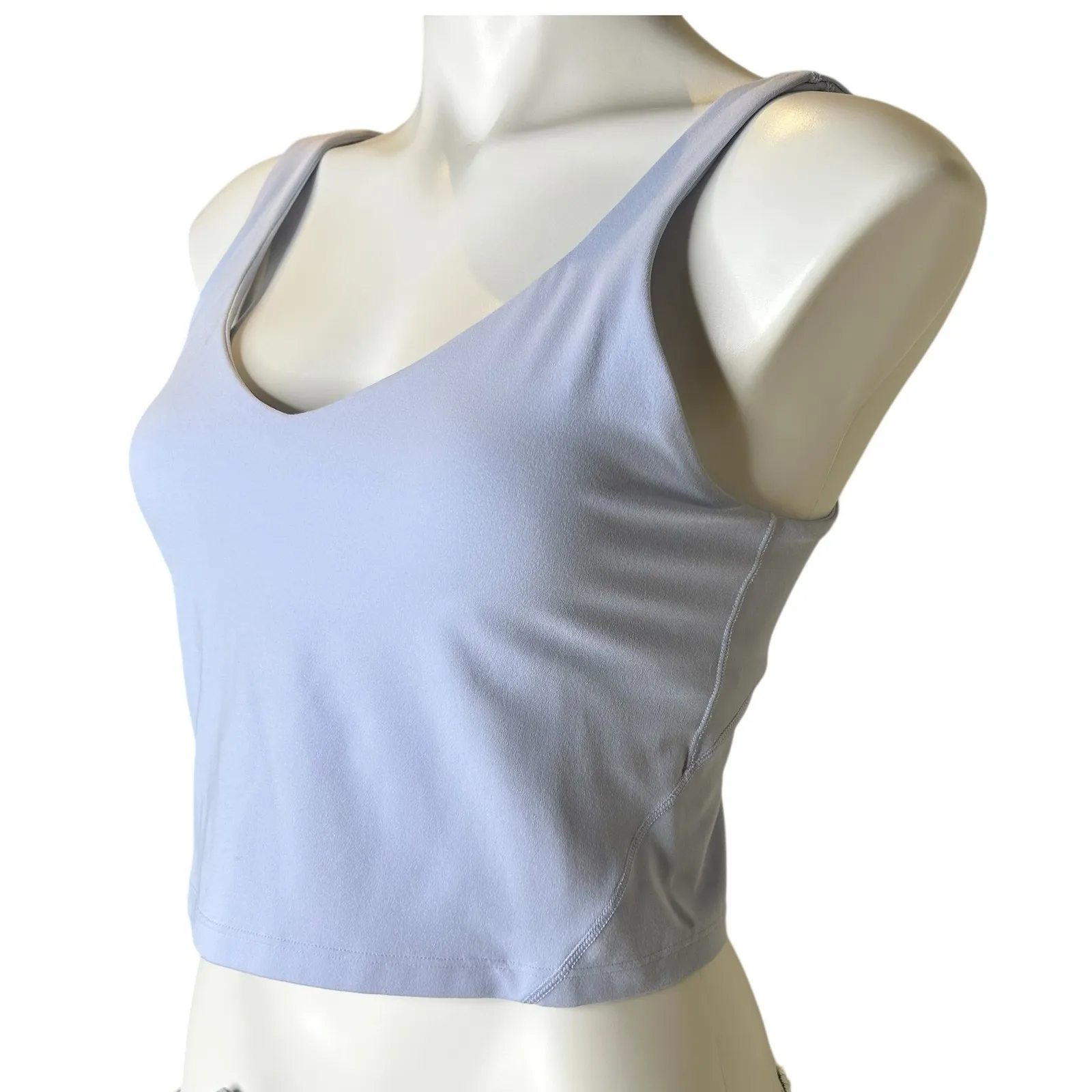 Lululemon Align Tank Top Lilac Smoke Size 10 V Neck Cropped Nulu Fabric W1DUDS - Image 10