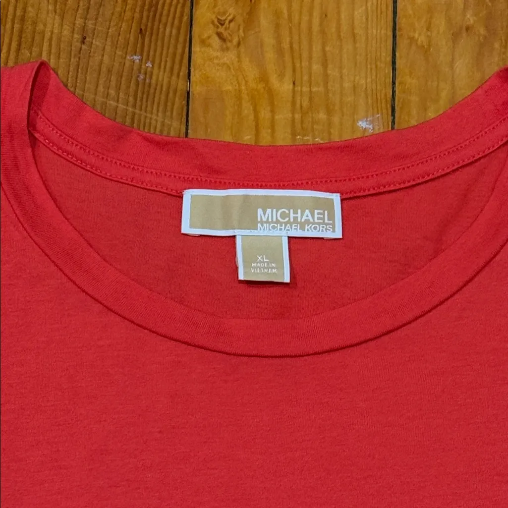 Michael Kors Coral Ruffle Tank Top - Image 2