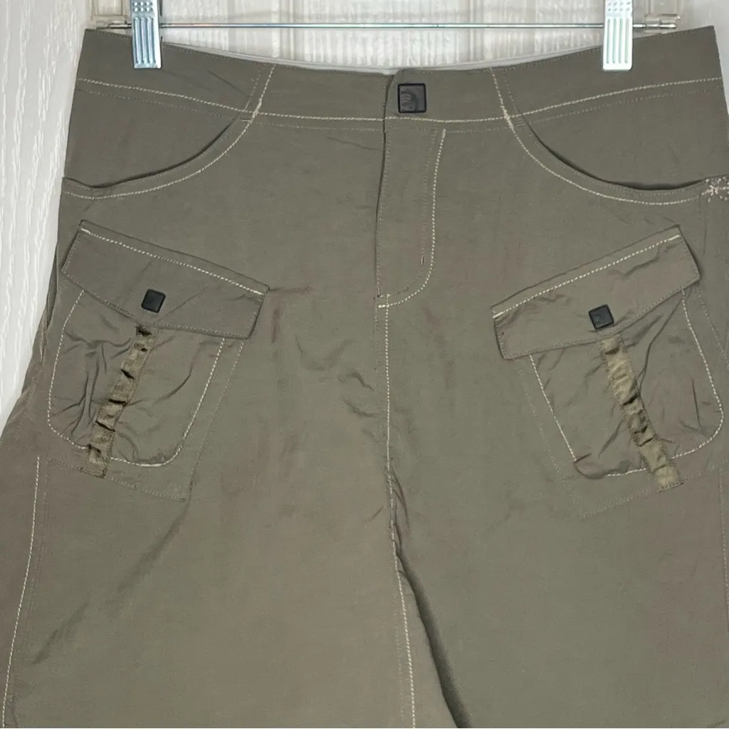 Mountain Hardwear Sz 4 Olive Green Nylon Skirt A-Line Outdoorsy - Image 2