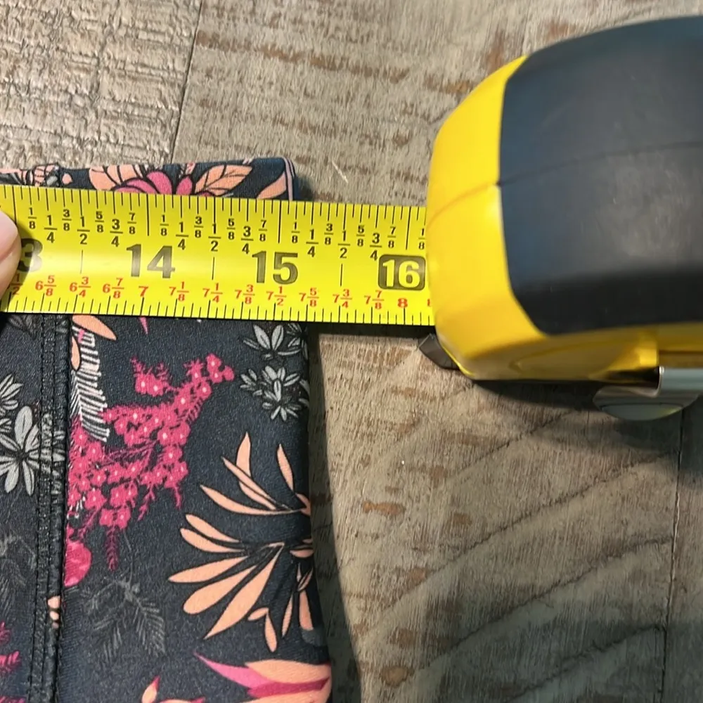 Marika Carson Side Pocket Mid Calf Capri COLOR: OMBRE BLUE DECO FLORAL Size: XL Gray - Image 7