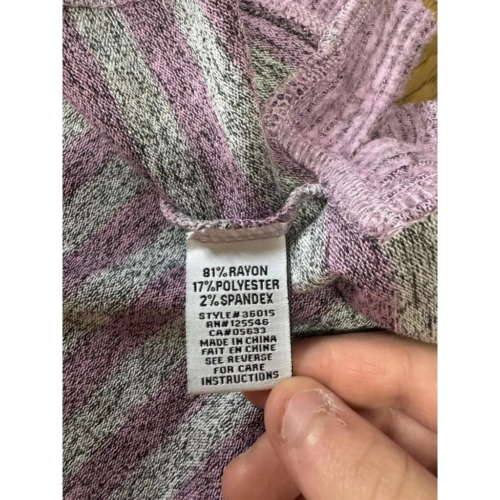 Habitat Clothes To Live In Sweater Women Size Small Soft Knit Pullover Stretch Purple - Image 9