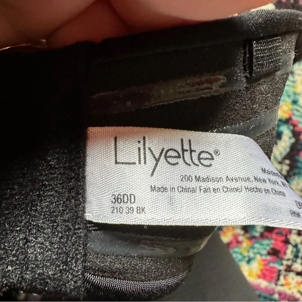 Lilyette Strapless Underwire Bra Black Size undefined - Image 5