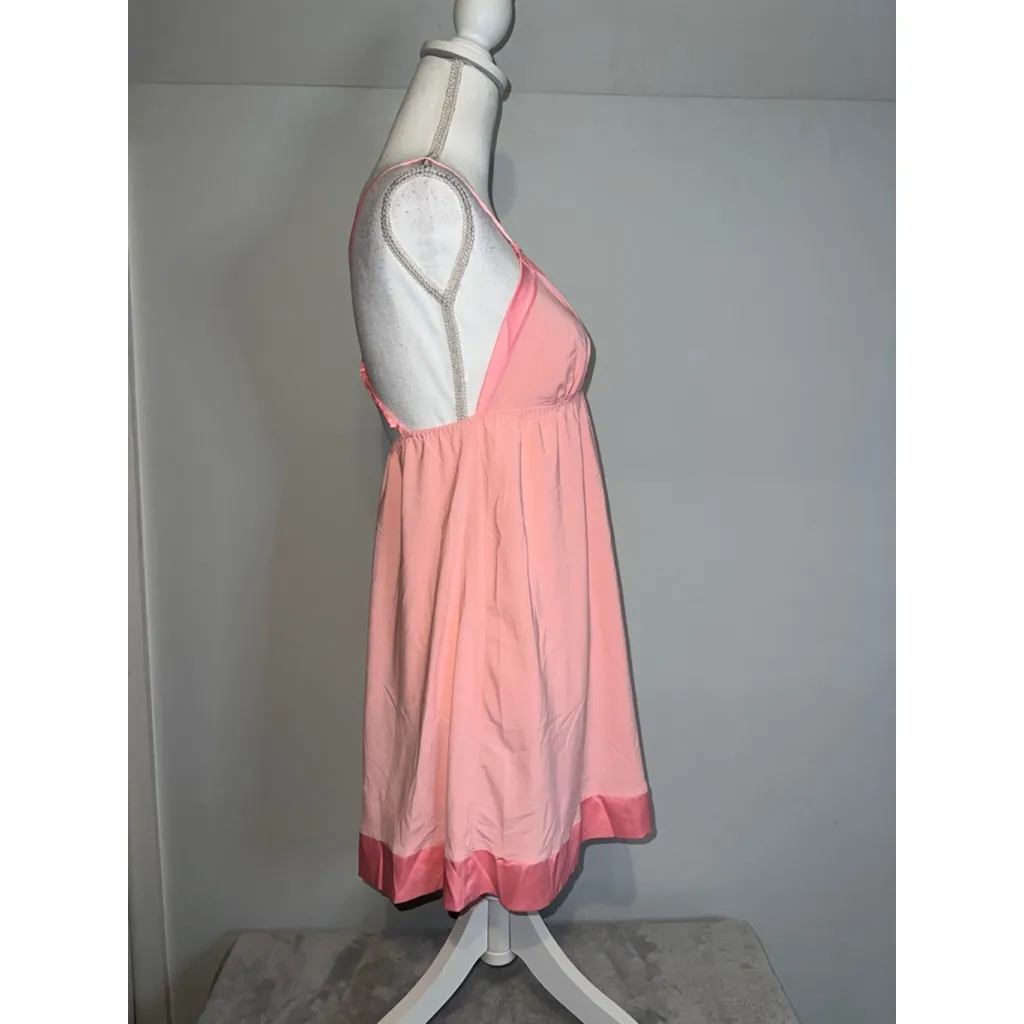 Women's Victoria's Secret Pink Chemise Slip L Gown Babydoll - Image 2