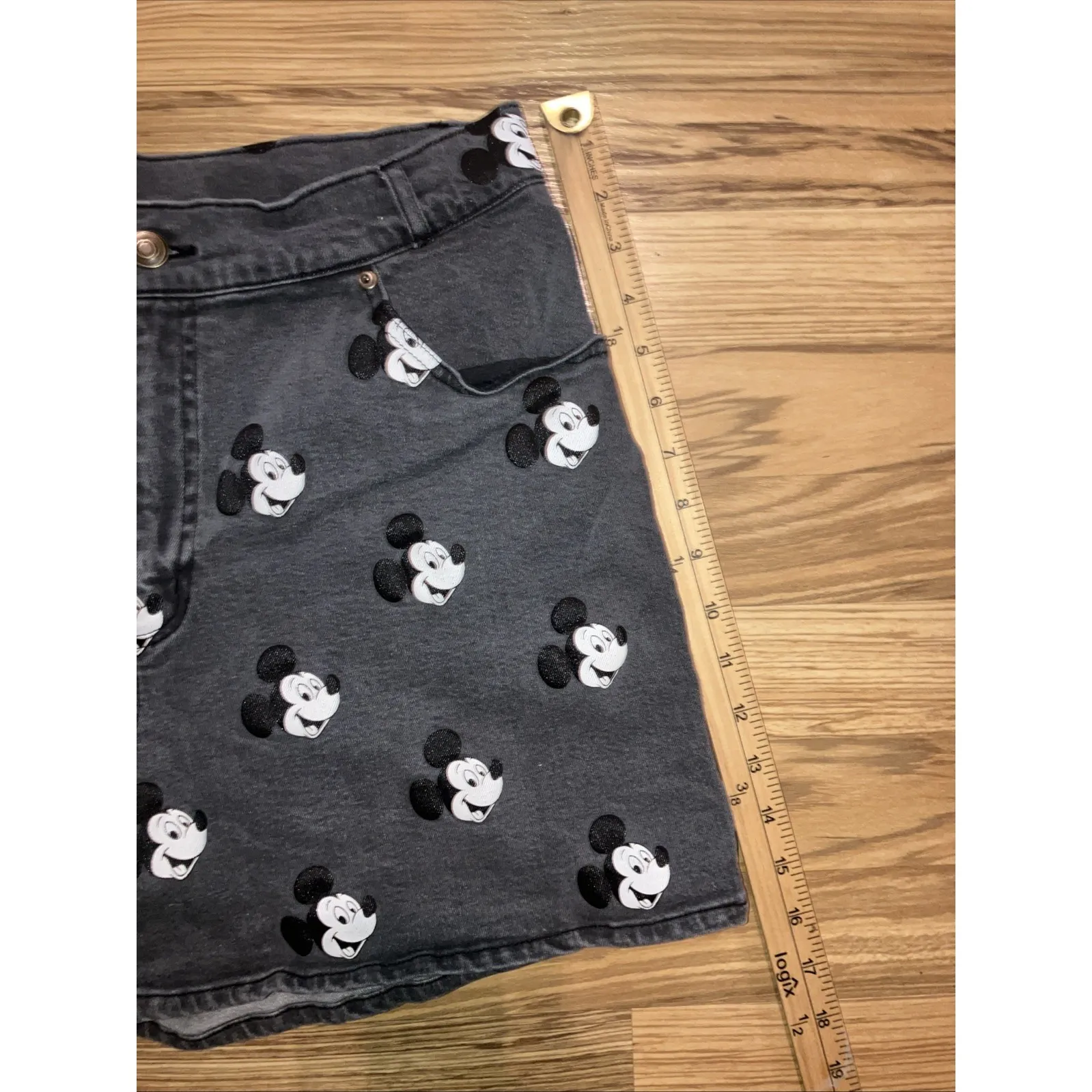 Mickey Mouse‎ Hard to Find Cute Denim Shorts by Cakeworthy – Disney100 Size 34 - Image 2