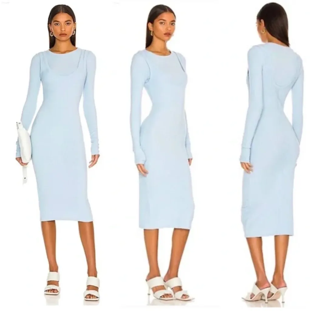 The Line By K Adbiel Dress in Powder Blue size Small Revolve - Image 3