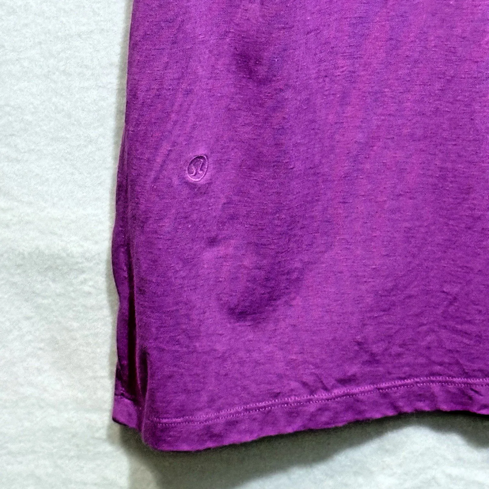 Lululemon Magenta Purple Cotton Blend Classic Fit Tank Dress Size 6 LW 1DH0S - Image 5