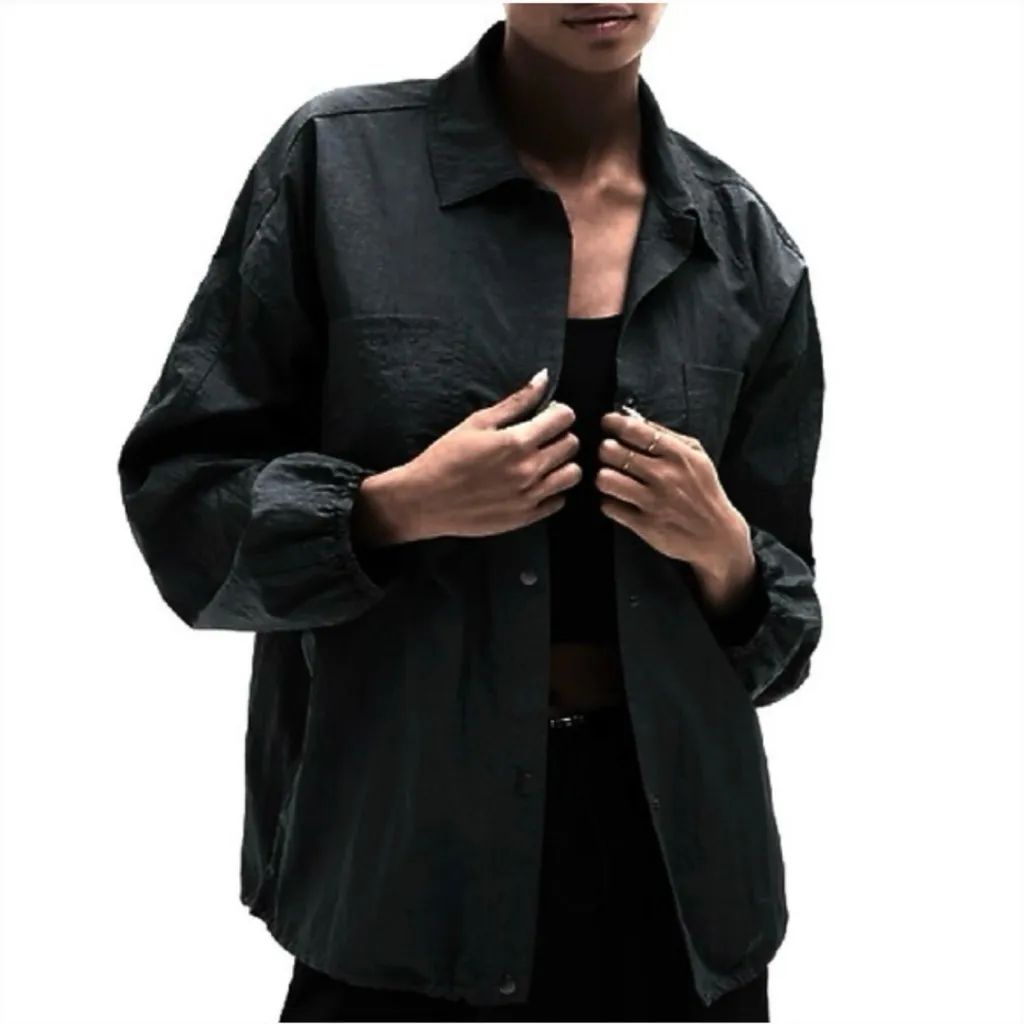 Athleta | lunar sheen snap button adjustable waist shirt - Image 3