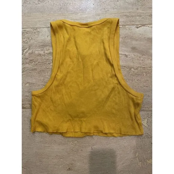 Tna Crew Tank Top‎ Size XL Yellow Women's Aritiza - Image 7