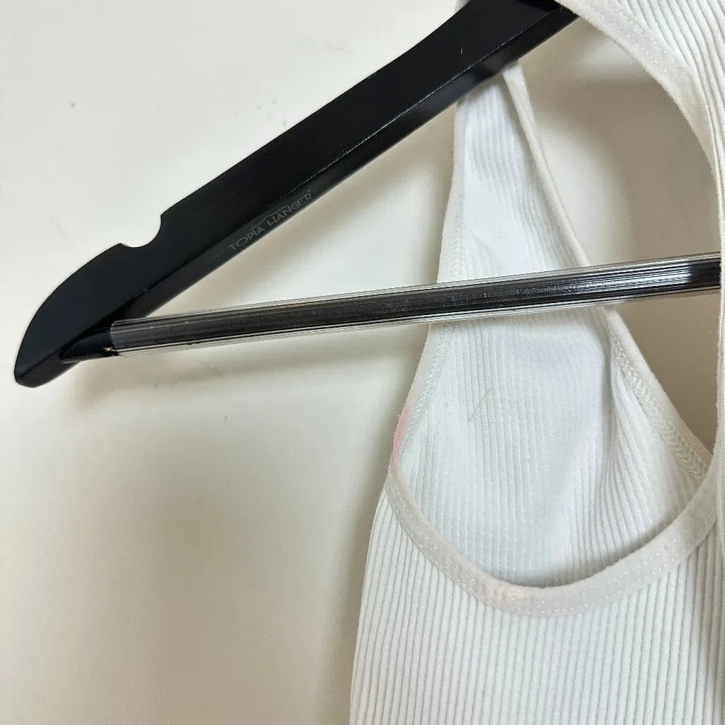 FREE PEOPLE Movement Free Throw Crop Top in White Size X-Small - Image 8