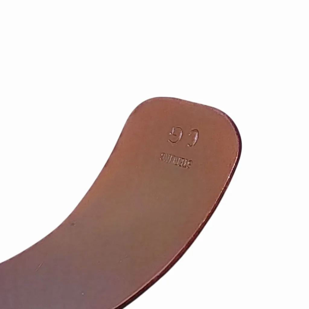 CG Copper Cuff Bracelet Artisan Native Southwest Vintage Silver Buffalo Etch - Image 3