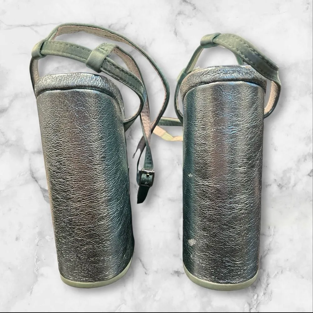 REVOLVE- Jeffrey Campbell Seventies Platform Sandal in Blue size 9.5 - Image 4