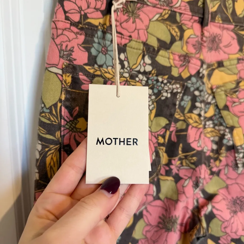 NEW Mother The Hustler Ankle Jeans Boutonniere Bouquet Brown Size 27 - Image 11