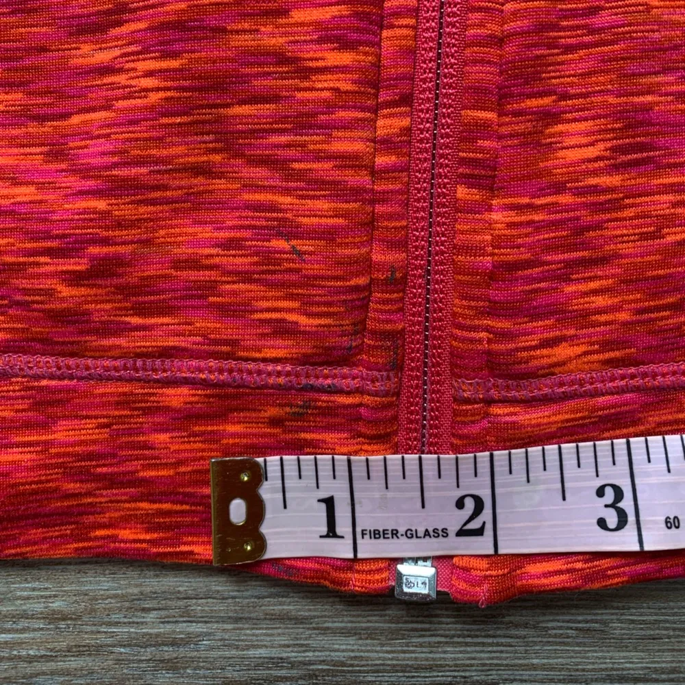 Athleta  Red/Orange Hooded Zip Front Athletic Jacket XS - Image 8