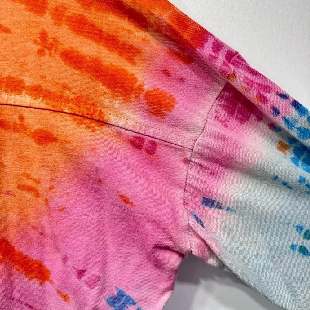 Urban Outfitters Anthropologie Y2K Rainbow Tie Dye  Long Sleeve Top Size Small - Image 10