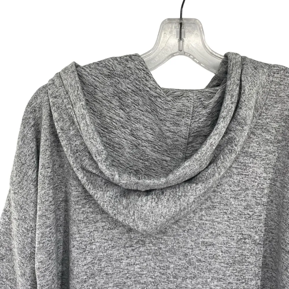Donna Karen Sleepwear Gray Hoodie Drawstring Soft Pullover - Image 8