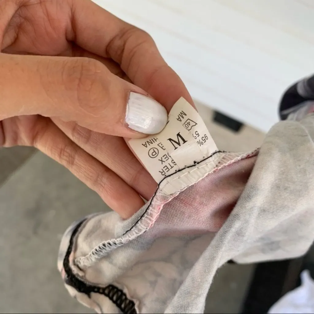 Black Pink Floral Tank Top Dress Women’s M Size M - Image 5