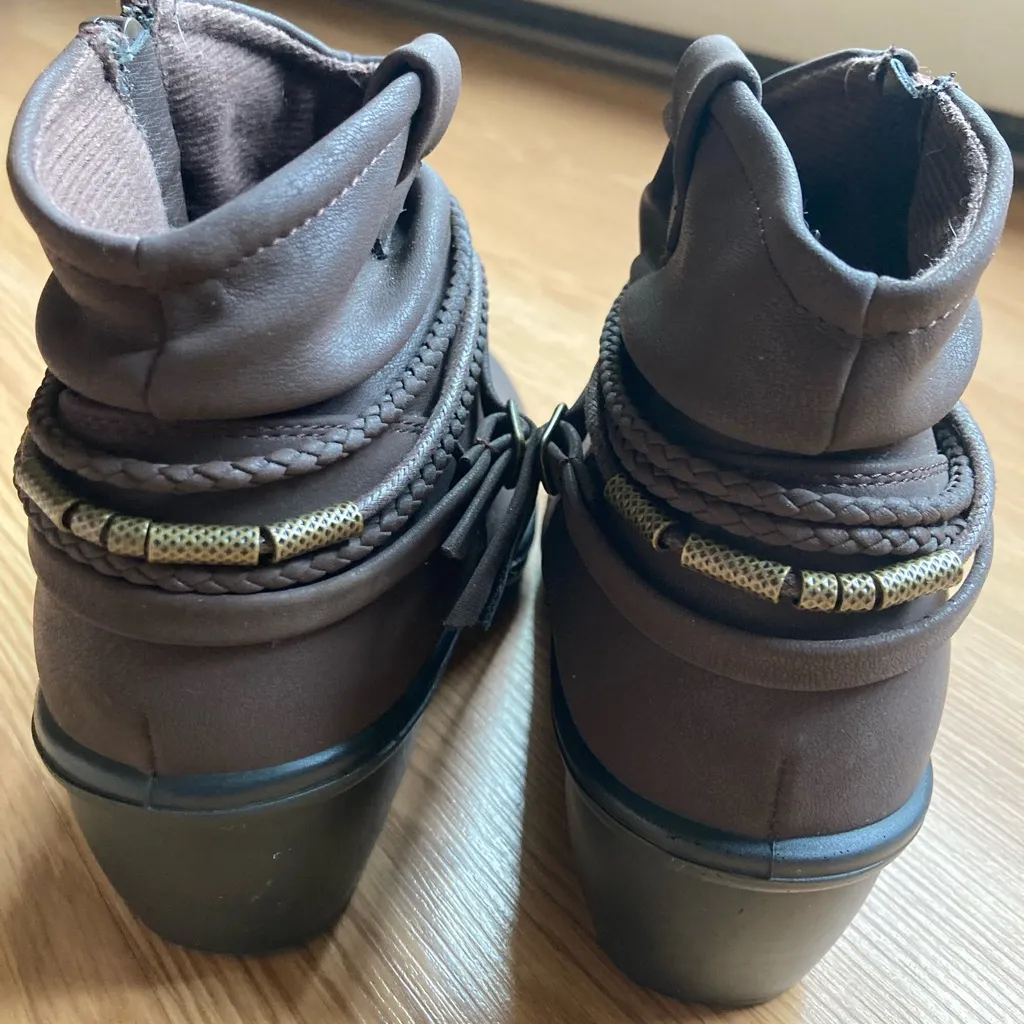 Maurice's  Brown boho Chukka ankle Boots 7.5 W - Image 3