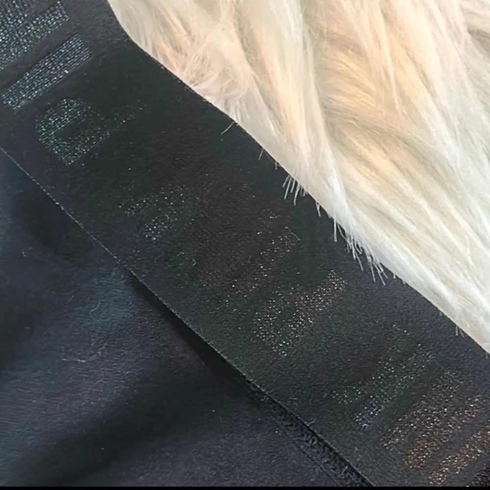 Pink Victoria’s Secret Gray Racer Back Sports Bra with Black Glitter Trim Size M - Image 3