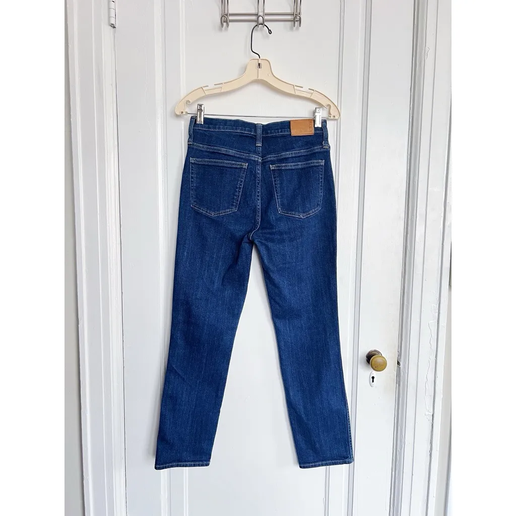 J Crew • 10" Vintage Slim-Straight Jean in Rinse wash dark indigo ankle cropped - Image 9