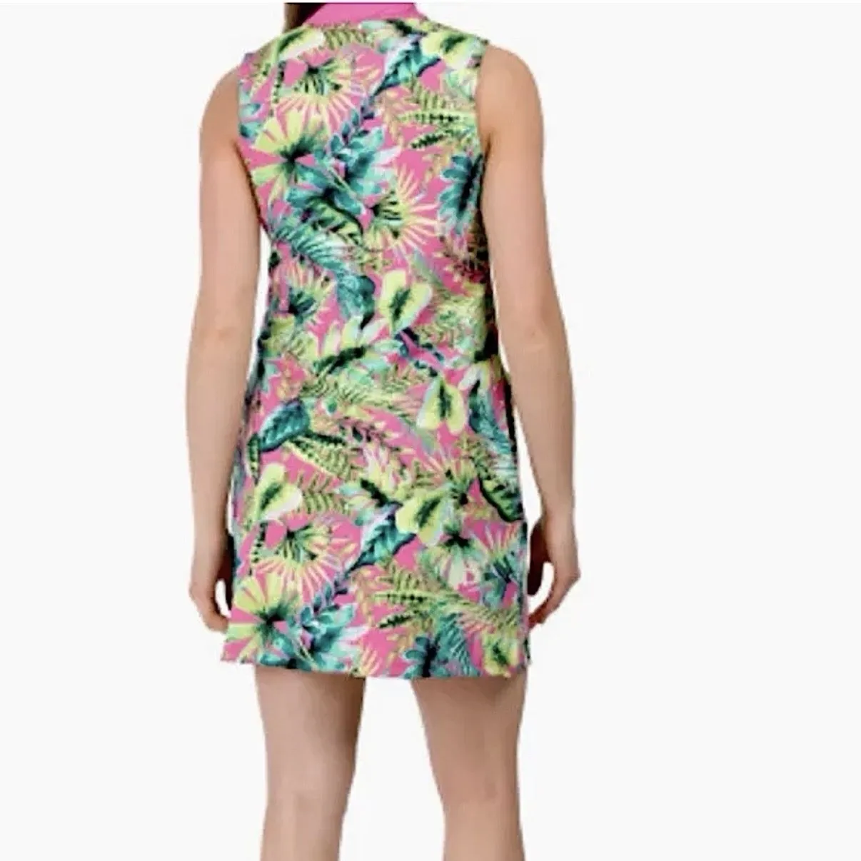 Tommy Bahama Tropical 1/4 Zip UPF Golf Tennis Beach Dress Pockets Size LARGE - Image 2