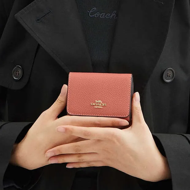 Coach Card Holder Wallet In Signature Canvas with Floral Print - Image 2