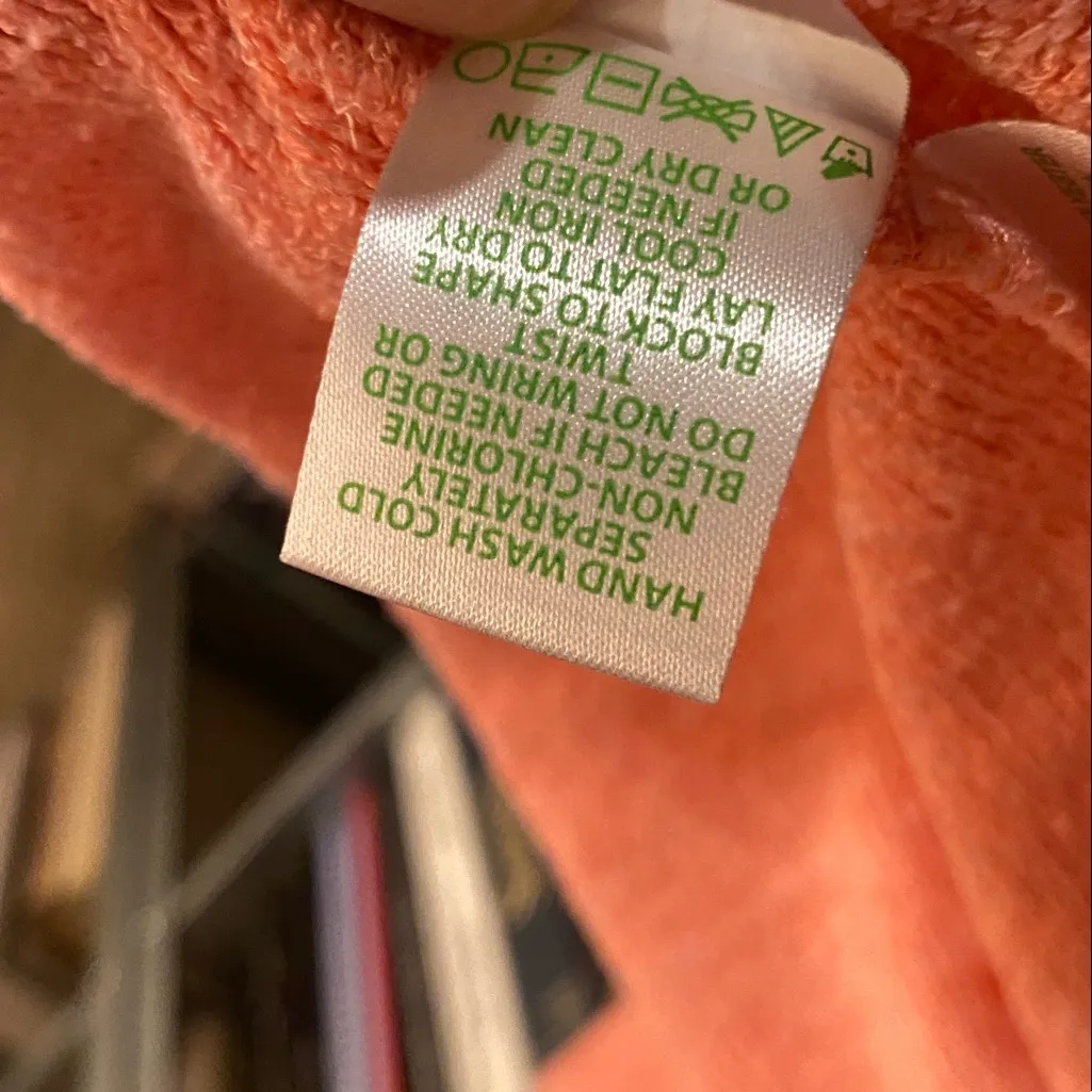 Lilly Pulitzer Vibrant Coral Open Draped Collar Cardigan - Image 7