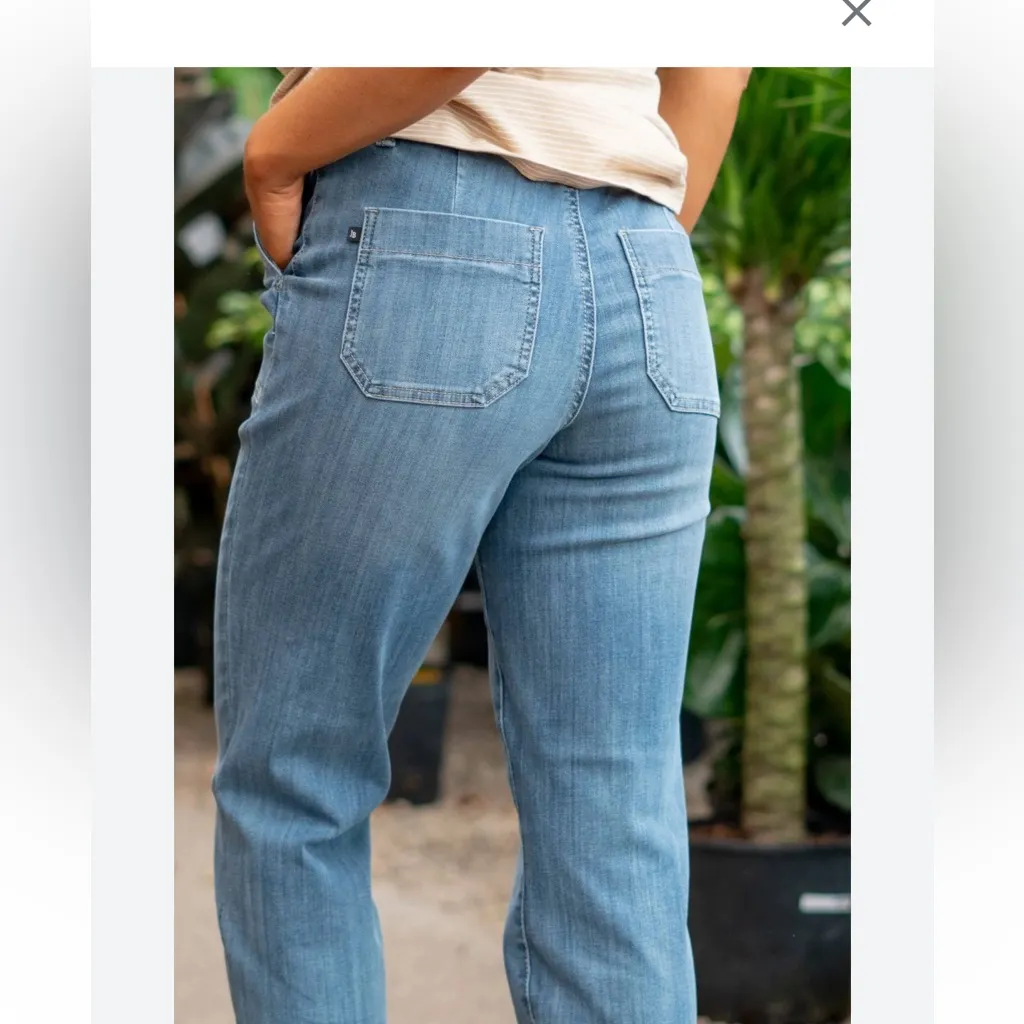 Judy Blue Women's High Waist Pull On Drawstring Clearwater Jogger Jeans Sz 13 31 - Image 3