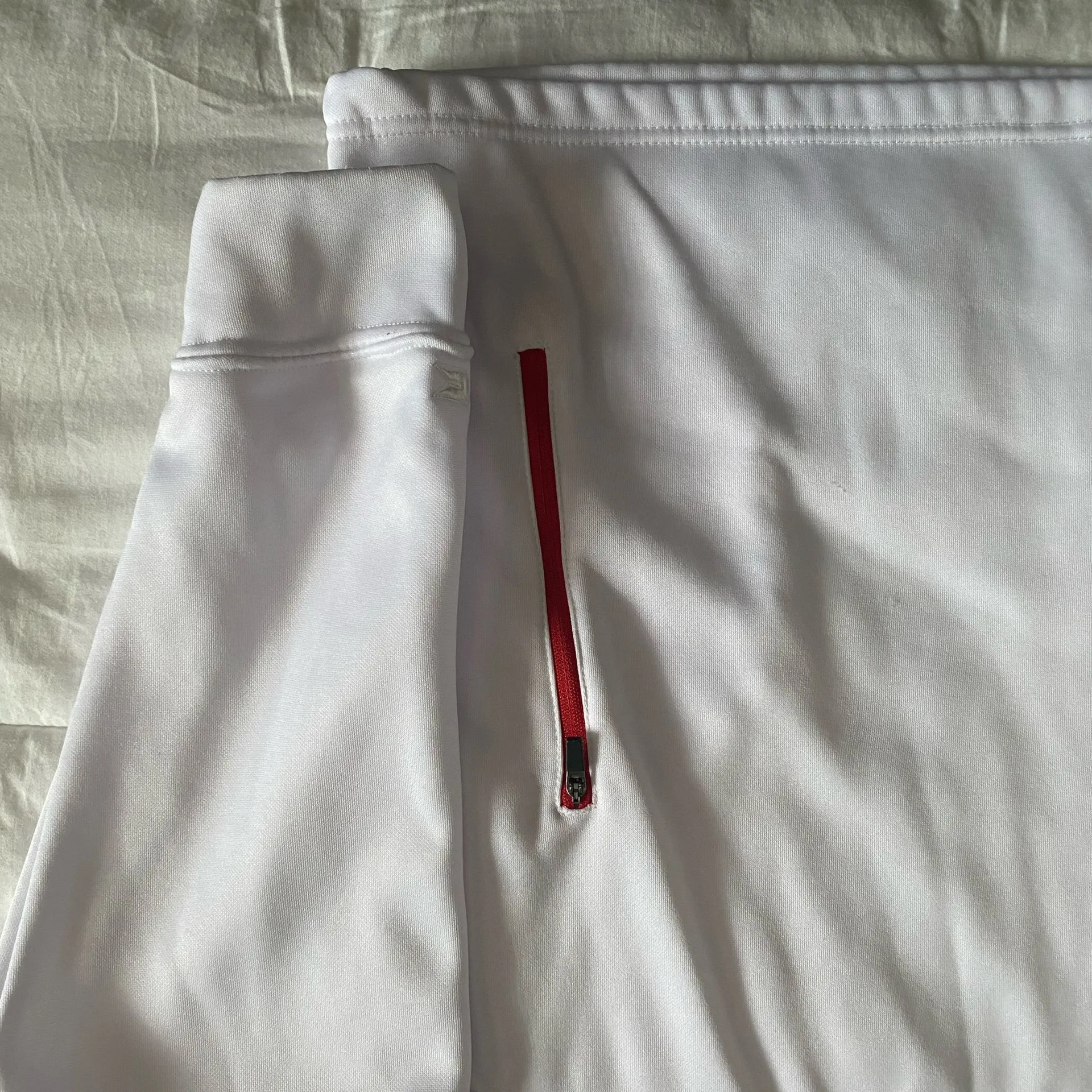 Colosseum White & Red Ohio State Buckeyes Luge 3.0 Quarter-Zip Hoodie size Medium - Image 3