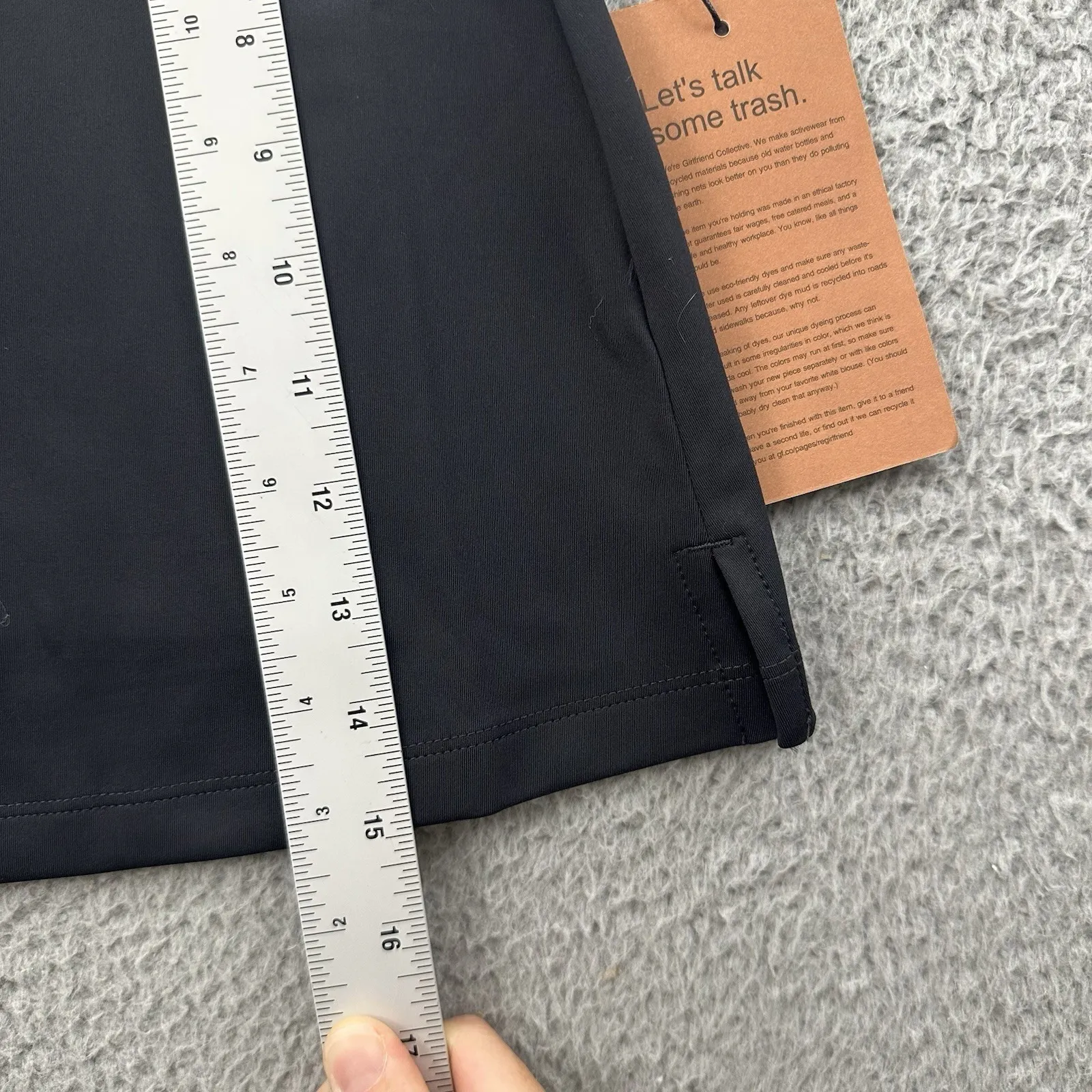 Girlfriend Collective NWT Girlfriend Collective Skirt Skort Black Athletic Athleisure Tennis Women XS - Image 6