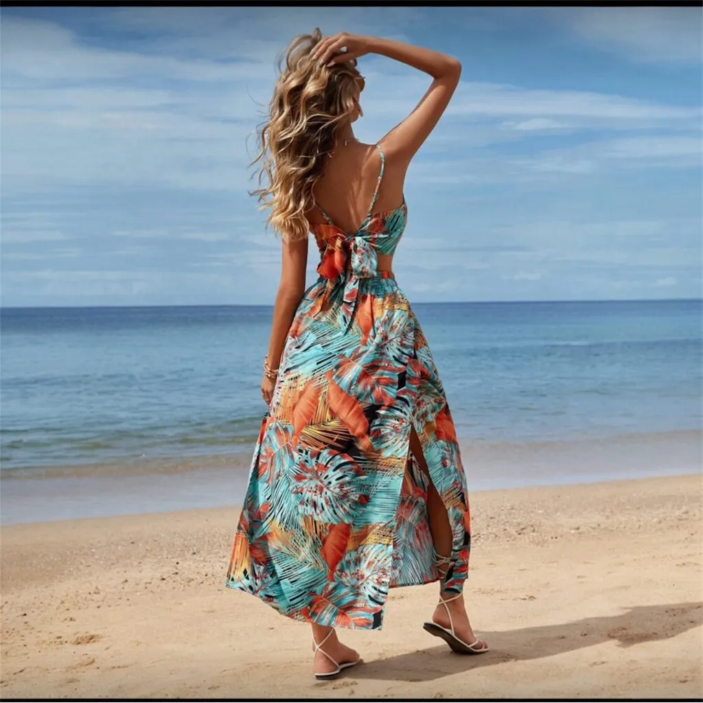 Shein Vcay | Two Piece Set | Crop Top & High Slit Maxi Skirt | NWT | XS - Image 2