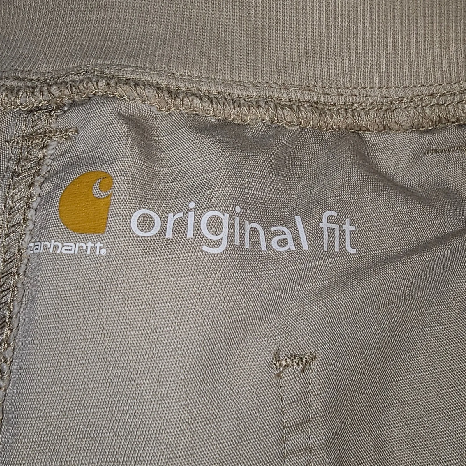 Carhartt Womens Beige Original‎ Fit Zip Ankle Cargo Pants 12 Tall - Image 4
