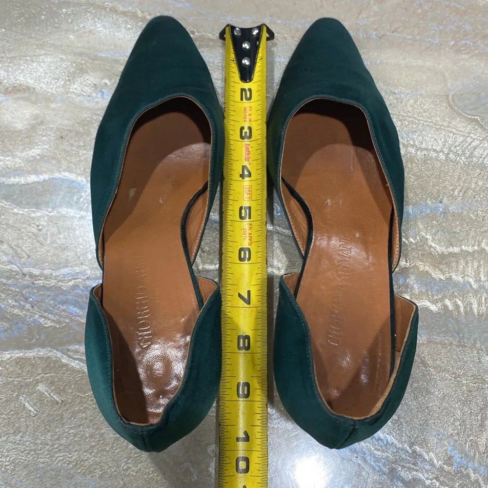 Giorgio Armani Green Pumps Short Heels Women Shoes Size 8.5 - Image 12