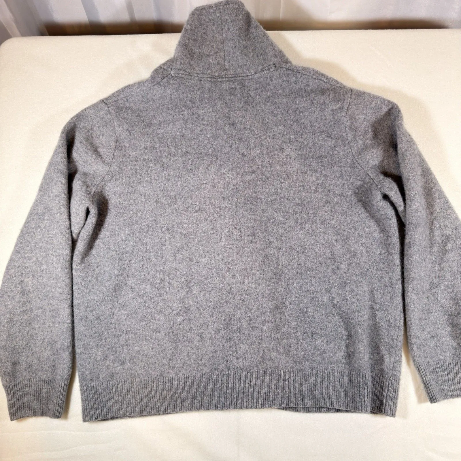 Goodthreads Womens XXL Lambswool Gray Button Jacket Cardigan Pockets Cottagecore - Image 6