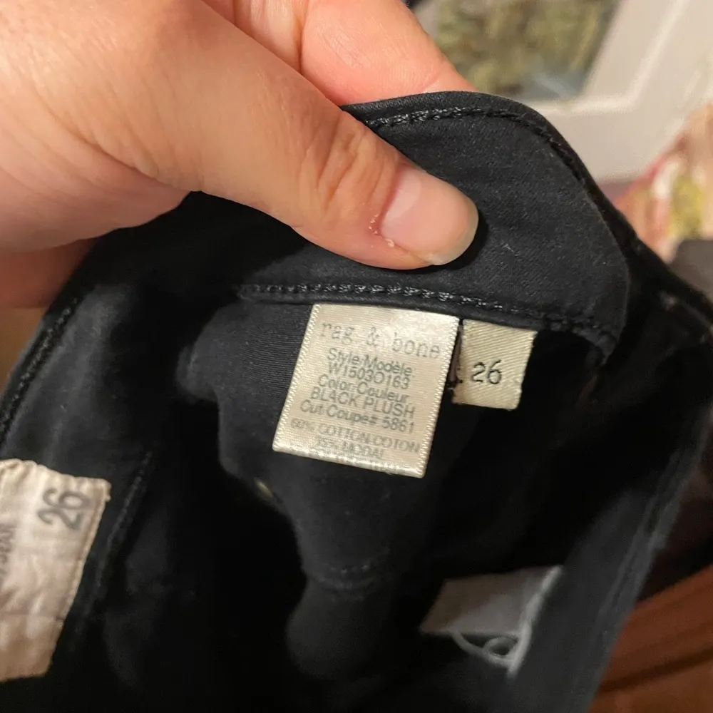 RAG & BONE BLACK PLUSH LEGGING PANTS - Image 5