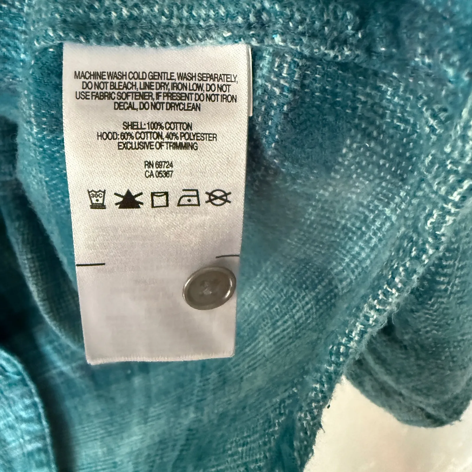 Columbia Womens Flannel Plaid Hooded Shirt Jacket Blue M Shacket Outdoor Grunge - Image 3