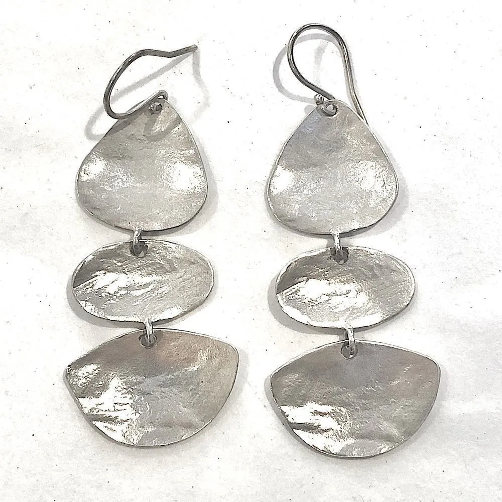 Silpada  Sterling Silver Rendezvous Graduated Triple Drop Earrings - Image 2