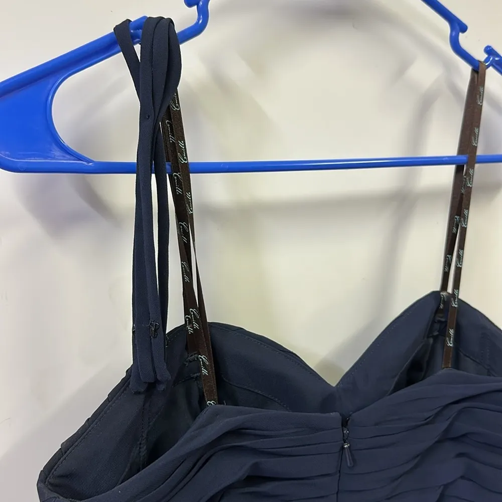 Camille La Vie Strapless Crisscross Bodice Semi Formal Cocktail Wedding Dress 4 - Image 12