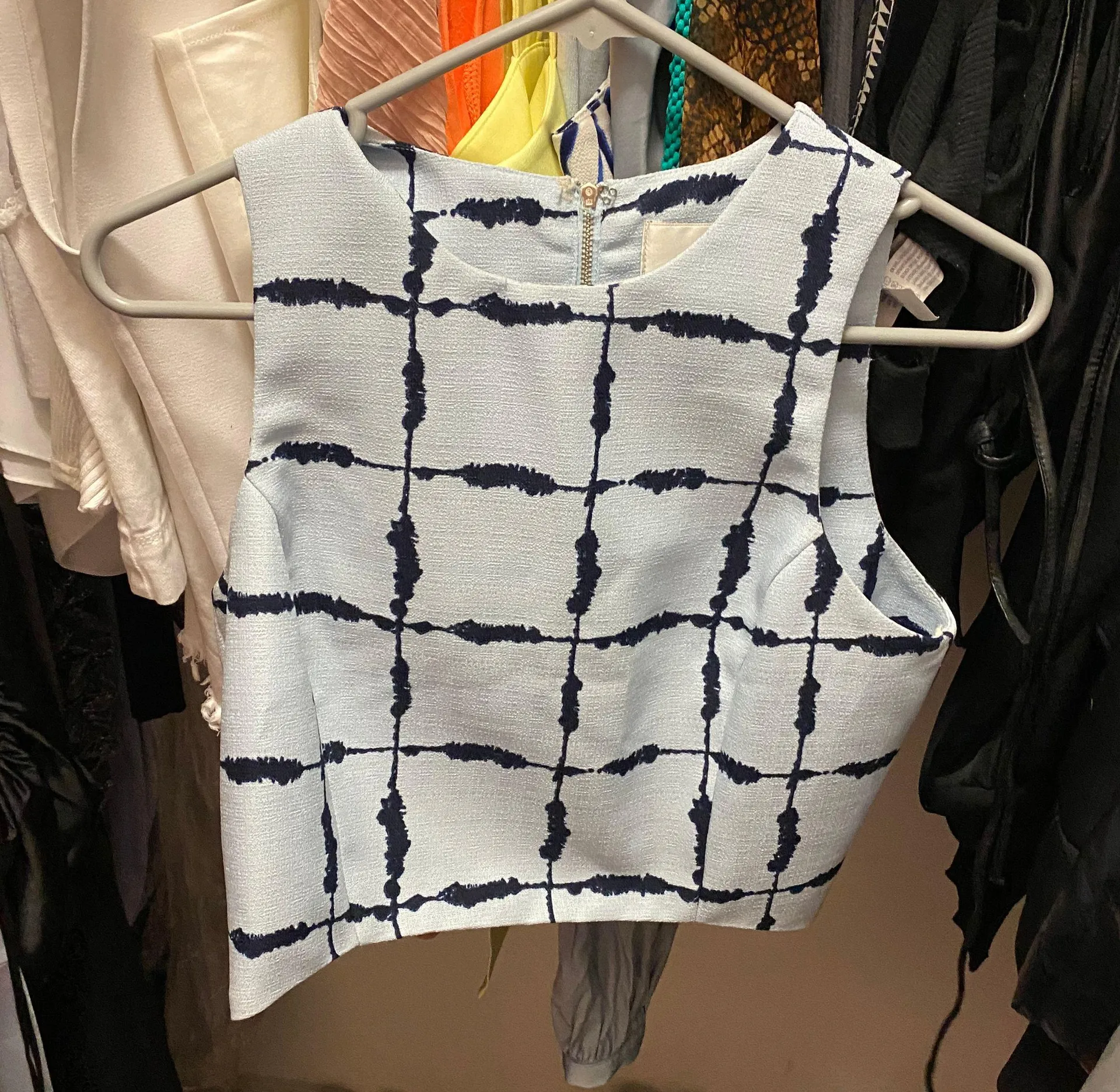 J.O.A. Light Blue Crop Top - Image 2